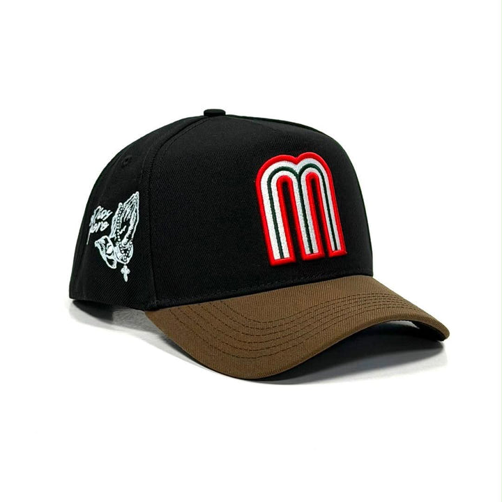 SI DIOS QUIERE HAT BLACK/BROWN BRIM