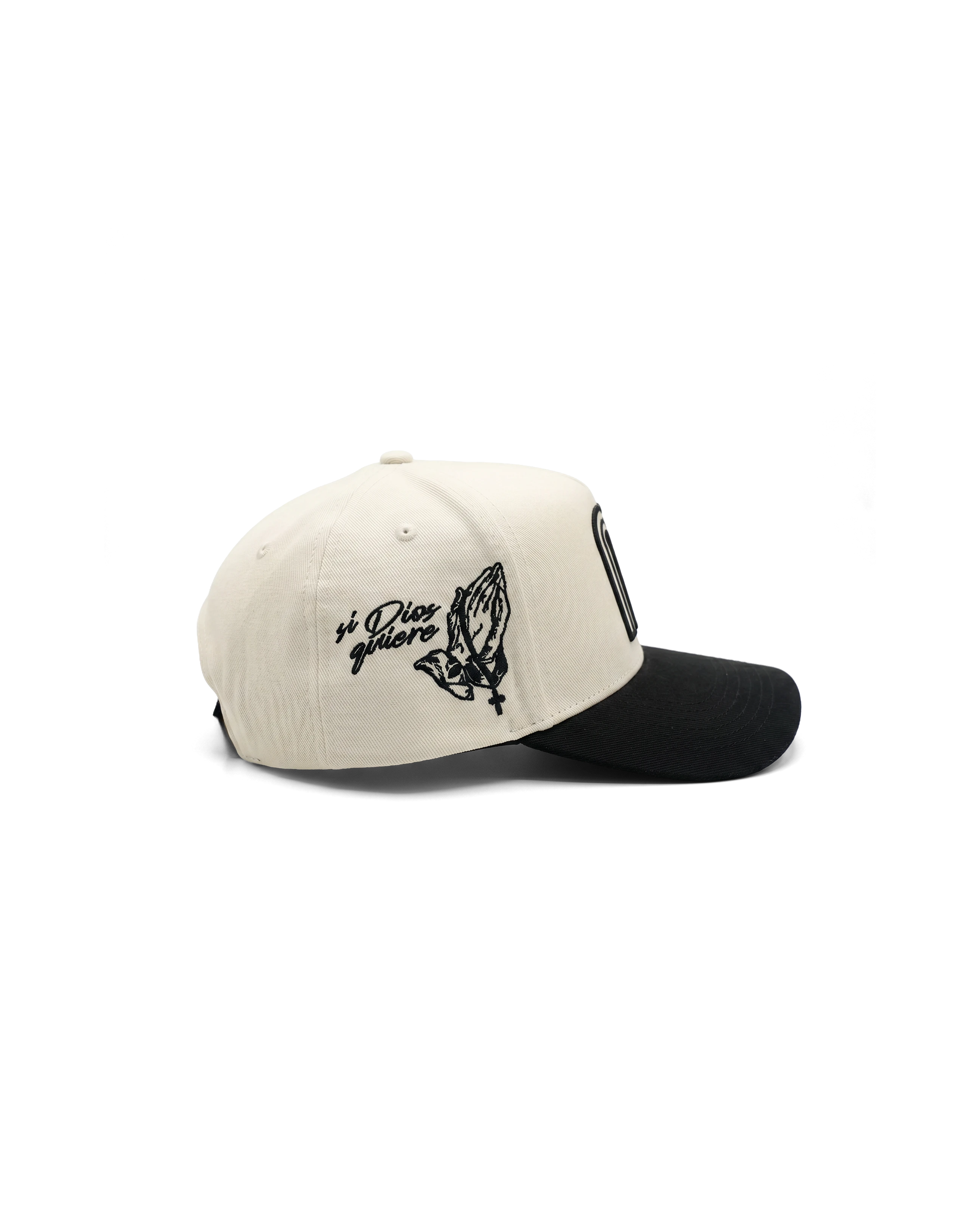 SI DIOS QUIERE HAT - KHAKI/BLACK LOGO