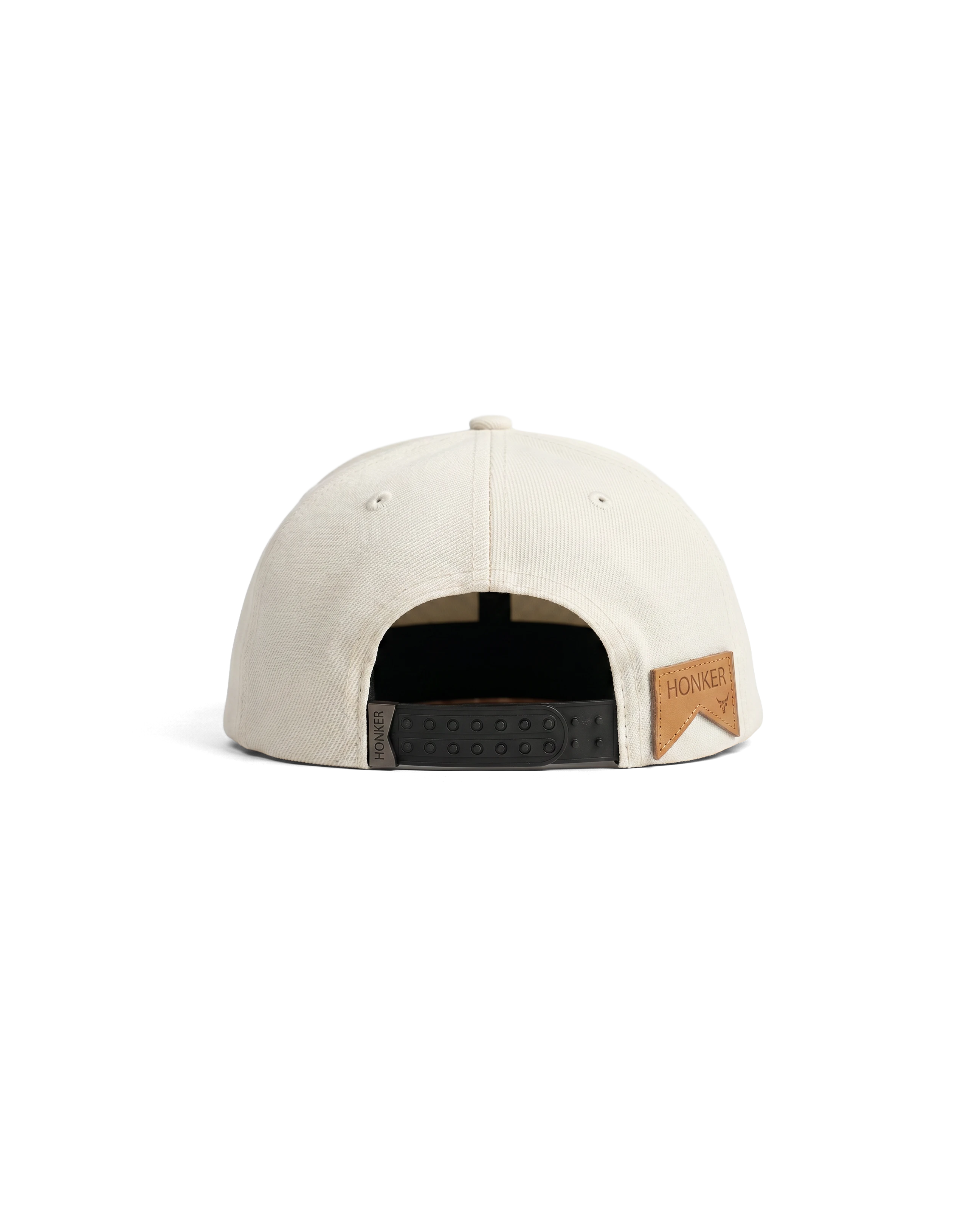 CLUB LA HAT KHAKI/GREEN LOGO - LEATHER BRIM