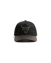 HONKER HAT- BLACK/BROWN LEATHER BRIM