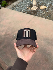 MEXICO SI DIOS QUIERE BLACK/BROWN LEATHER BRIM