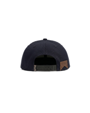 HONKER HAT- BLUE/BROWN - LEATHER BRIM