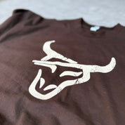 Bull Logo t-shirt brown/off white