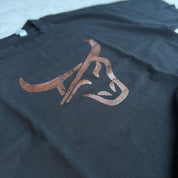 Bull Logo t-shirt Black/brown