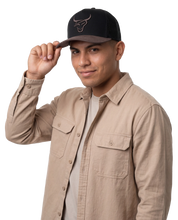 HONKER BULL BLACK/BROWN LEATHER MESH