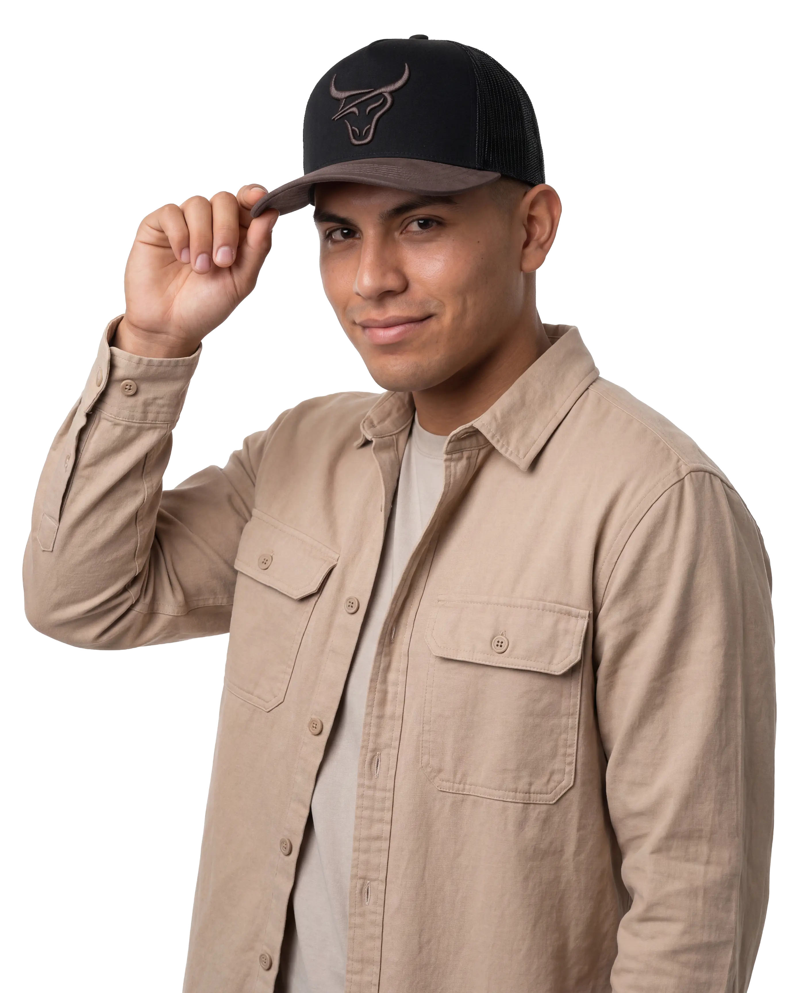 HONKER BULL BLACK/BROWN LEATHER MESH