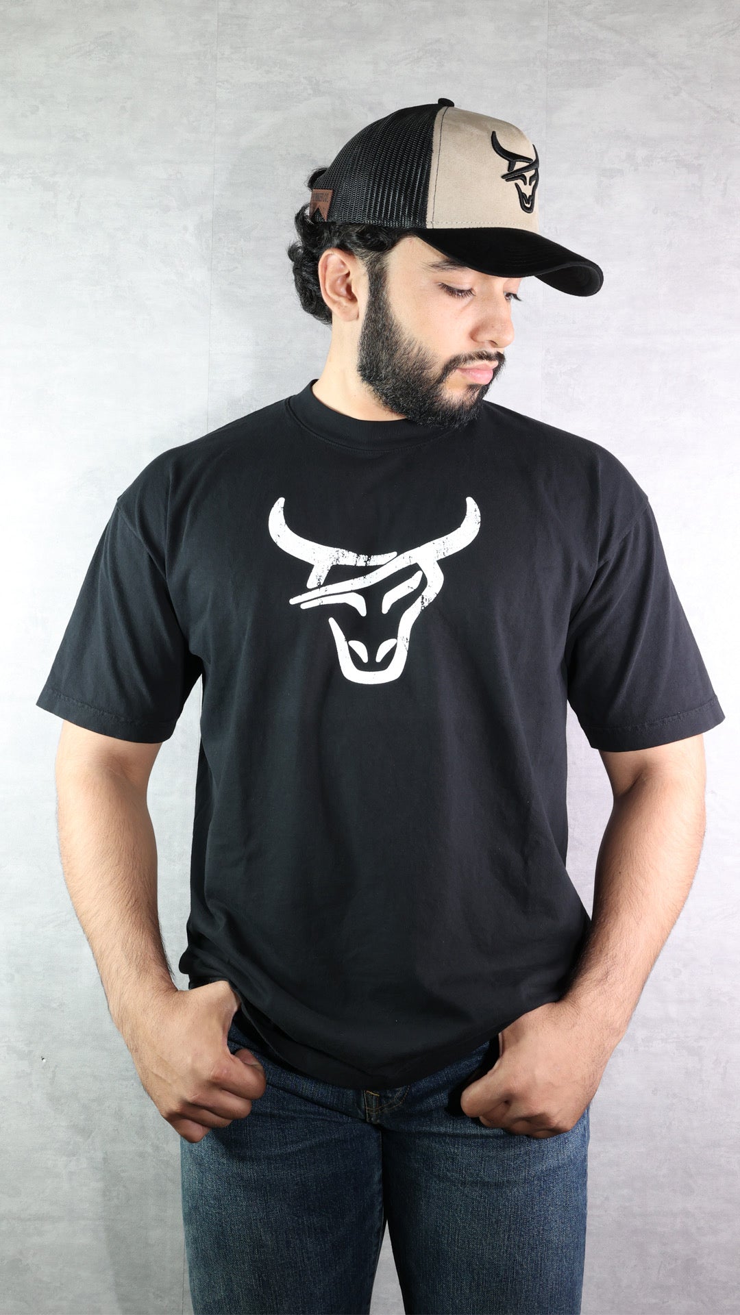 Bull Logo t-shirt Black/white