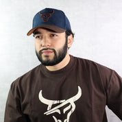 HONKER CLUB HAT BLUE/BROWN