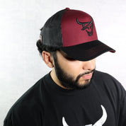HONKER BULL HAT - MAROON/BLACK