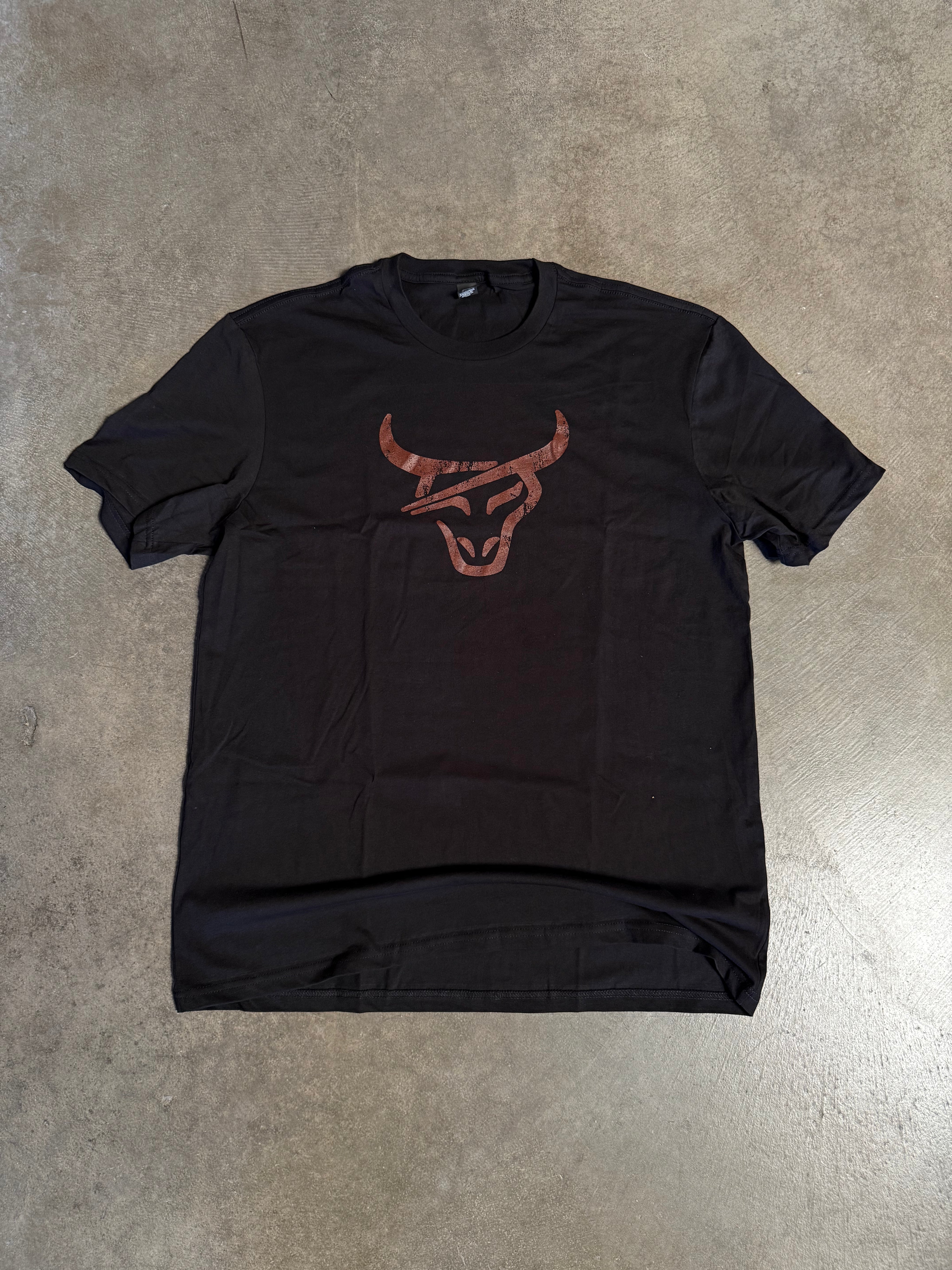 Bull Logo t-shirt Black/brown