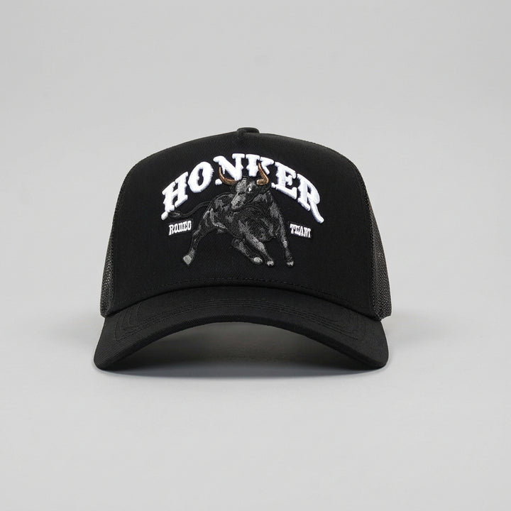 HONKER RODEO TEAM HAT - BLACK BULL