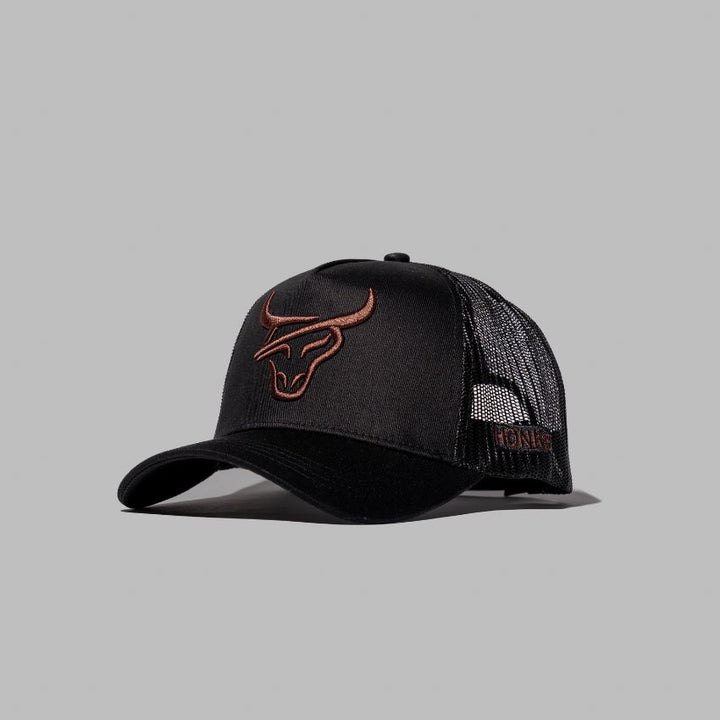SOMBRERO HONKER BULL - NEGRO/MARRÓN 