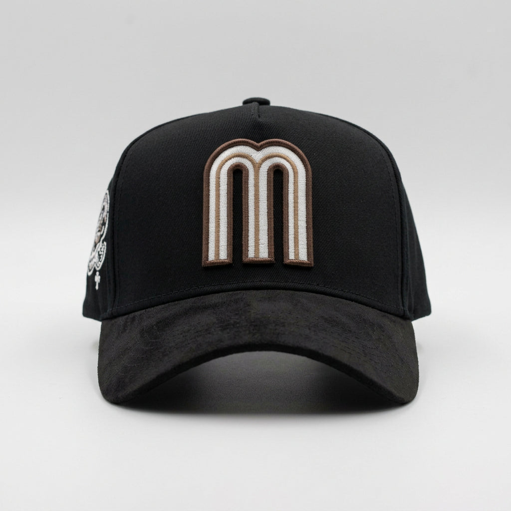 SI DIOS QUIERE HAT - BLACK/BROWN LOGO