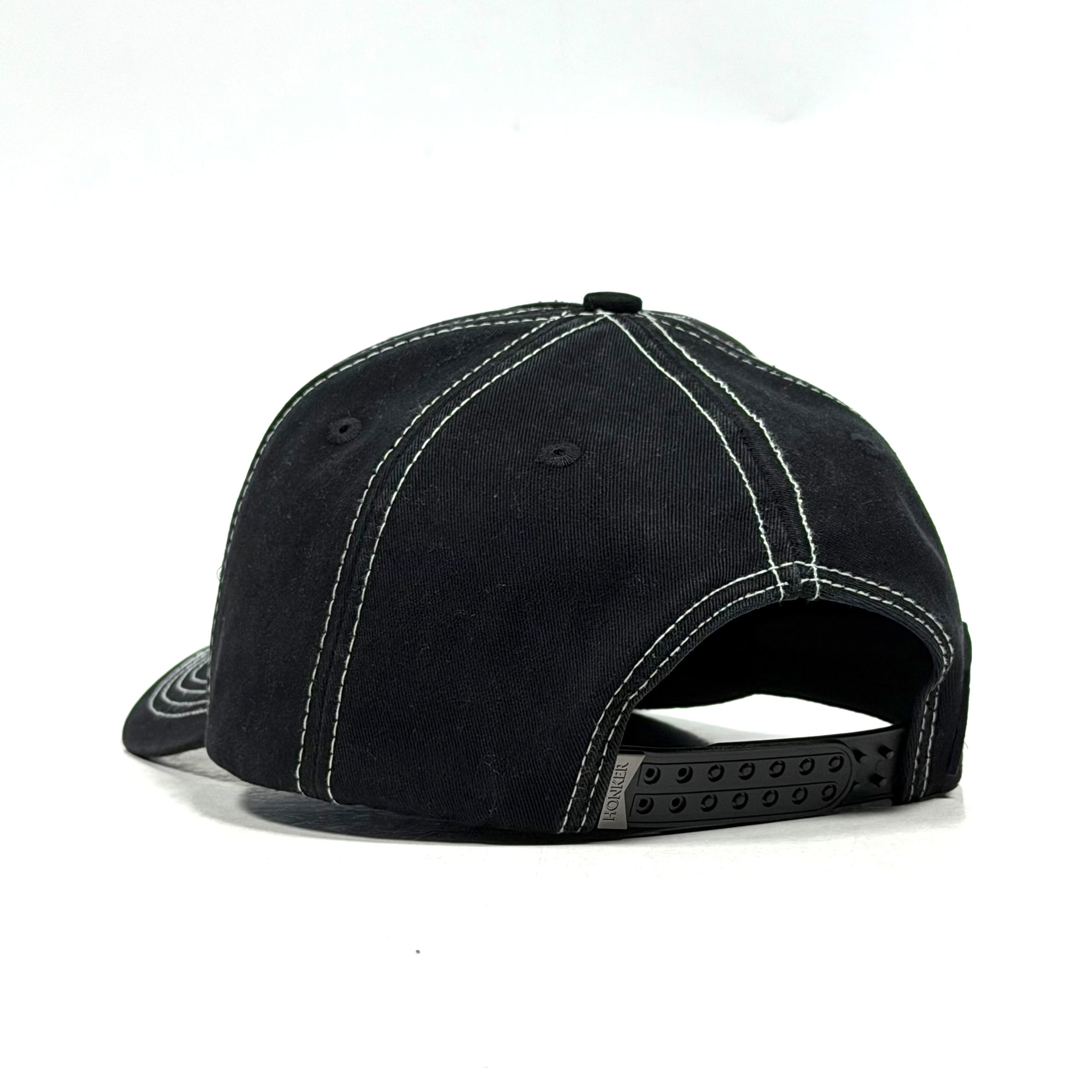 HONKER BULL HAT - WASHED BLACK