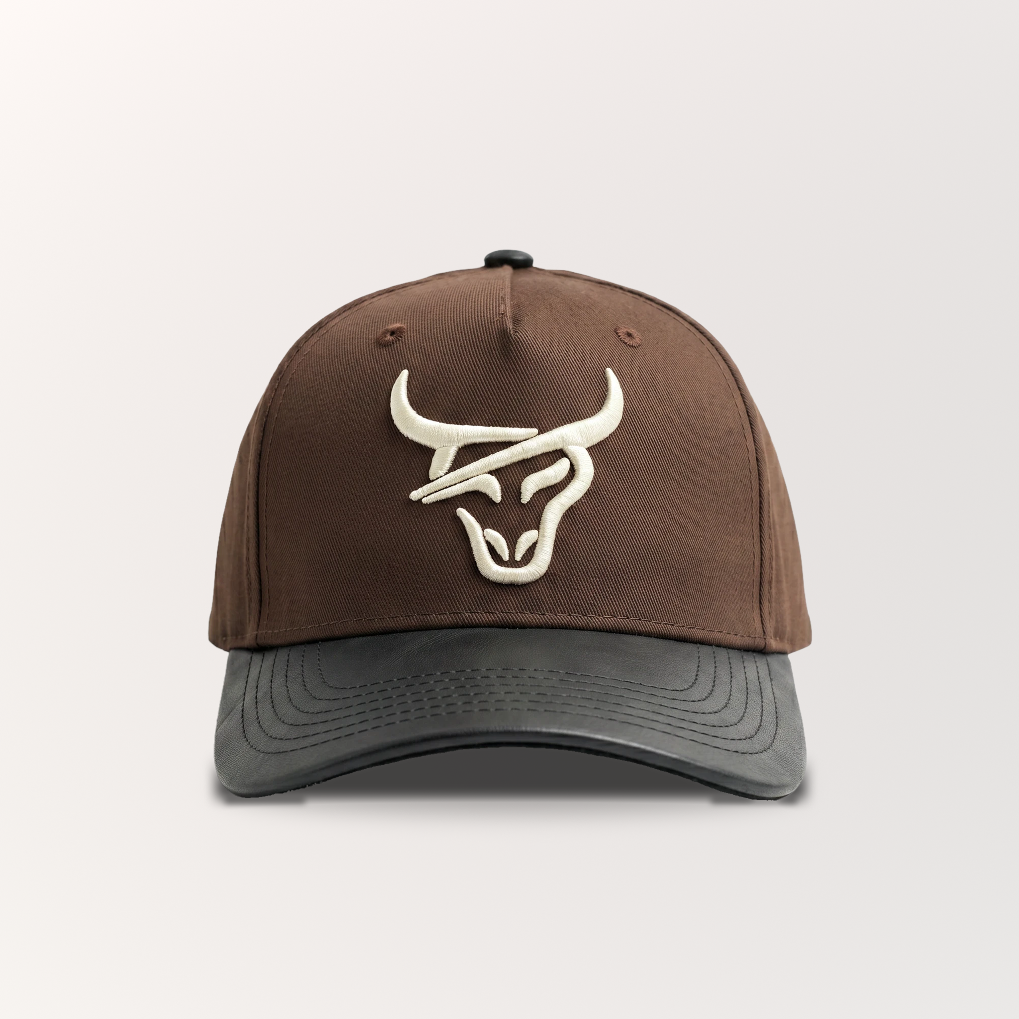 BLACK LEATHER BRIM