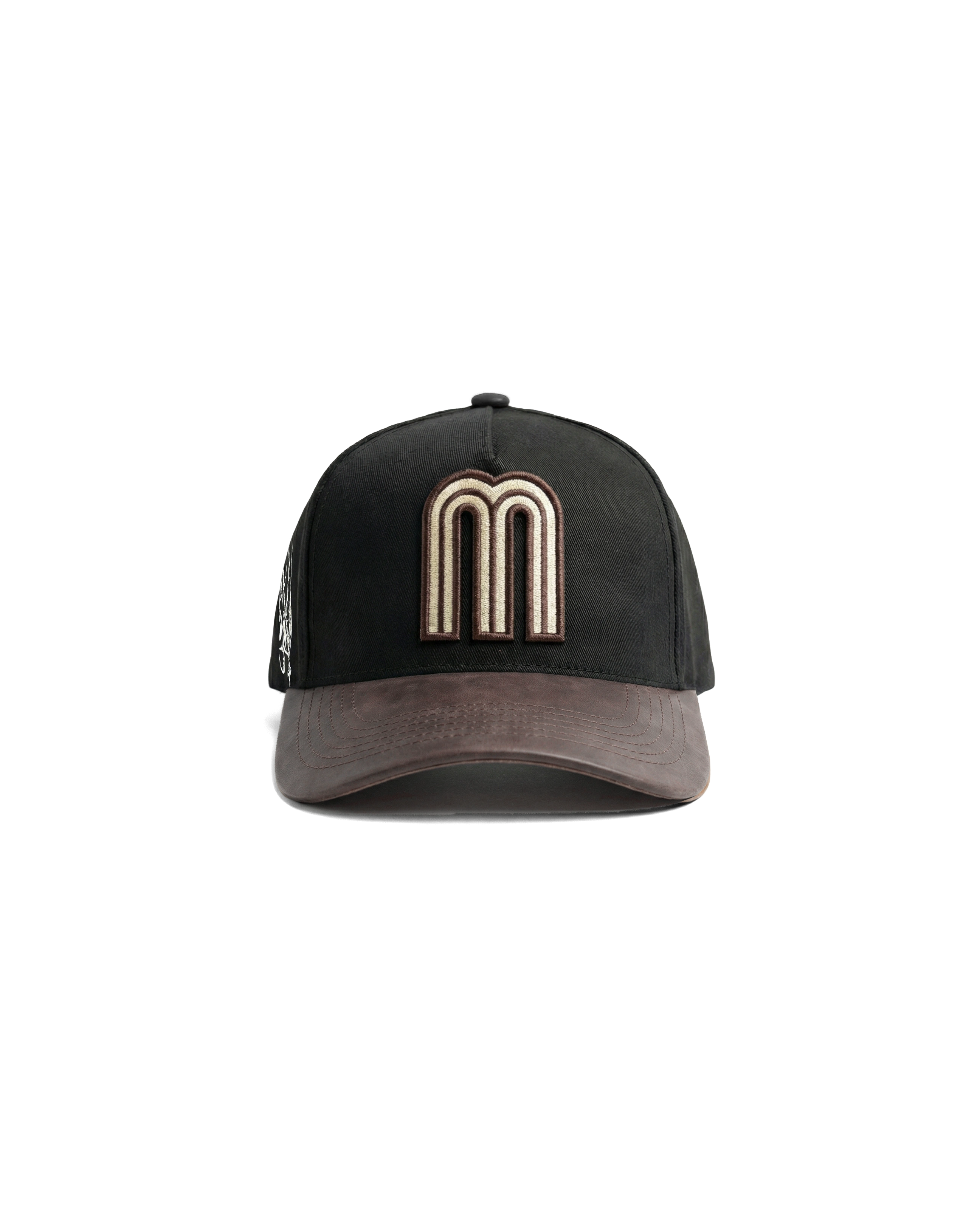 MEXICO SI DIOS QUIERE BLACK/BROWN LEATHER BRIM
