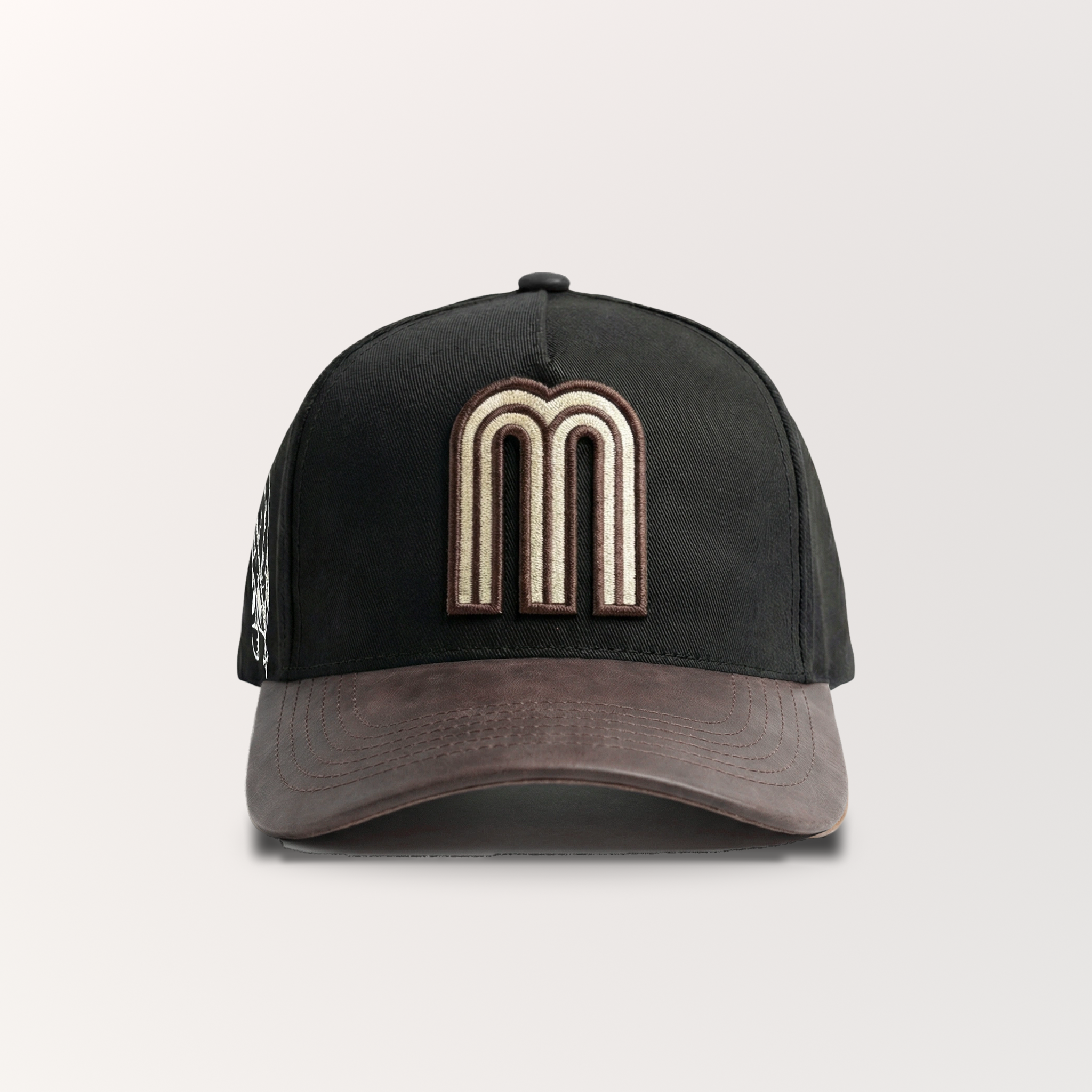 BROWN LEATHER BRIM