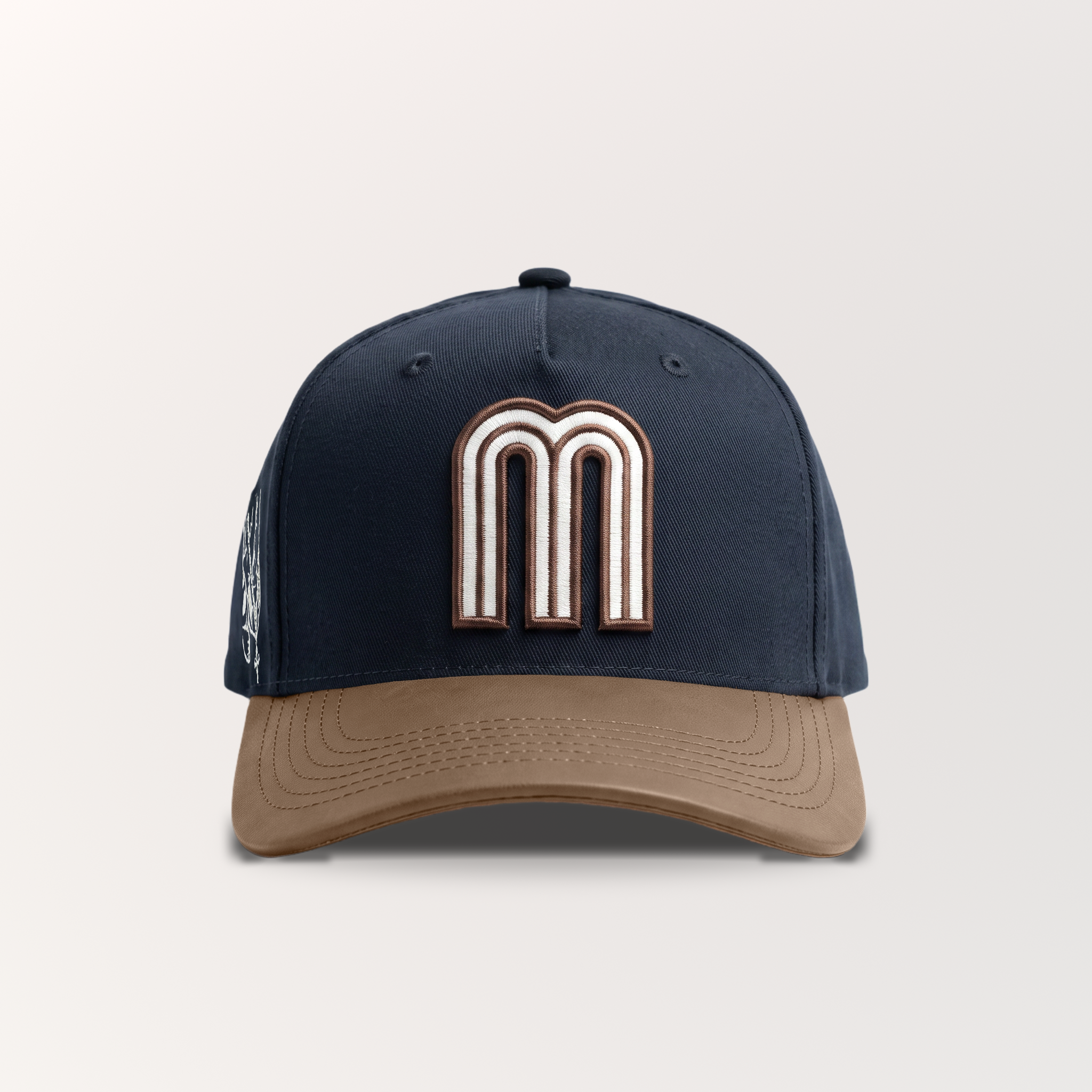 BROWN LEATHER BRIM
