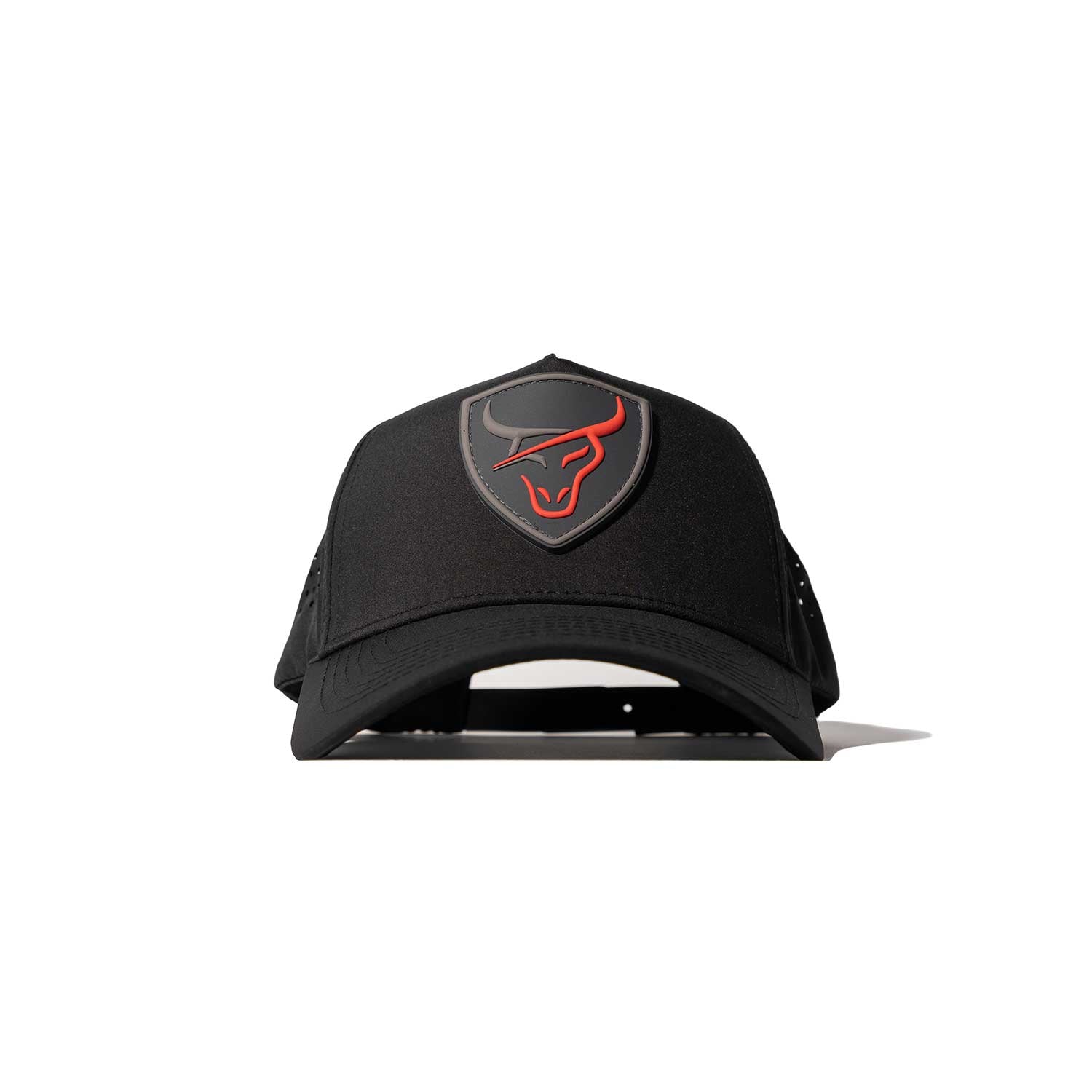 GORRA CON ESCUDO HONKER - NEGRO/LOGOTIPO 3D 